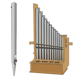 Orgelpipor, teknisk illustration